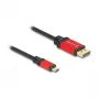 DeLOCK USB-C-auf-DisplayPort-Kabel 8K 30Hz HDR 1m Rot