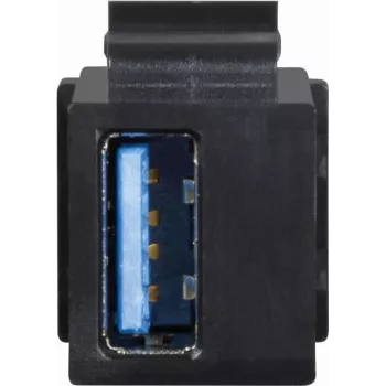 Keystone-Modulstecker USB-A 3.0 Buchse auf USB-A 3.0 Buchse, LogiLink® [NK0015B] (NK0015B)