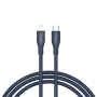 USB‑C auf Lightning Kabel CANYON CLNM60 60W MFi 1 m Silikon blau