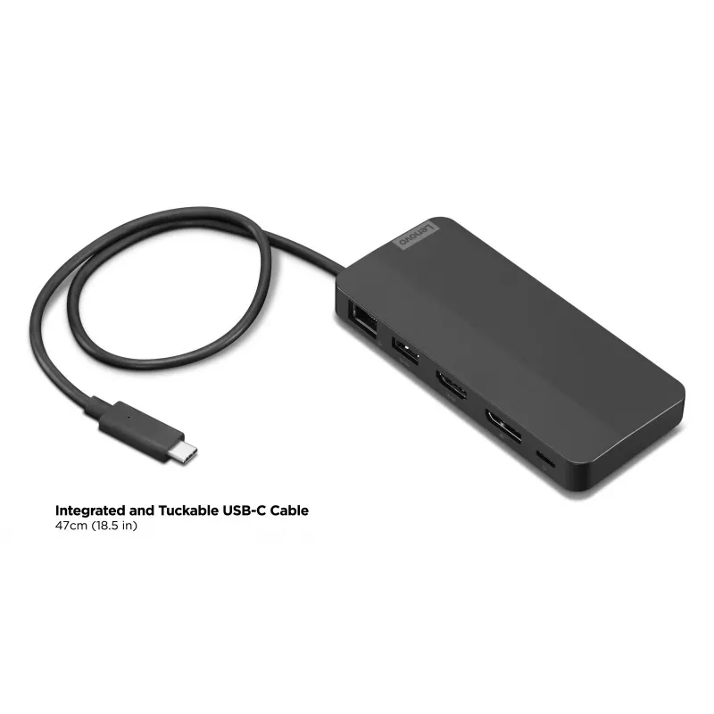 Lenovo 40B90100EU Laptop-Dockingstation/Port-Replikator Kabelgebunden USB 3.2 Gen 1 (3.1 Gen 1) Typ-C Schwarz