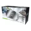 Uhrenradio Muse M-170CMR — digitales Uhrenradio, 1,2 Zoll LED-Anzeige, FM, AC 230V, AAA-Backup, Spiegel/Weiß