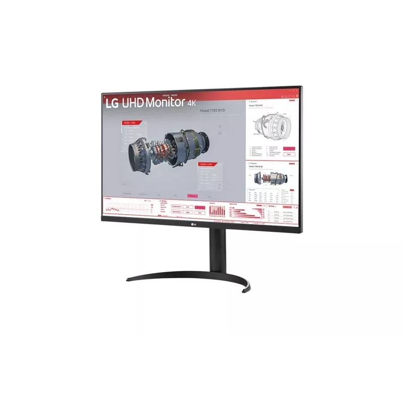LG 32BR55UK-B | 31,5 Zoll | VA | UHD | 16:9 | 60 Hz | 4 ms | 3840 x 2160 Pixel | 250 cd/m² | HDMI-Anschlüsse Anzahl 2