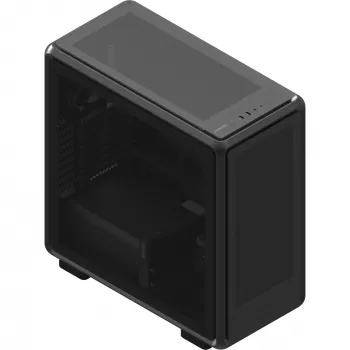 PC Midi Tower Cooler Master MasterFrame 600 Mesh — Schwarz, unterstützt ATX/EATX, 2x200 mm Frontlüfter, Front-/Seitenlüfter-Unterstützung, 2x 3,5-Zoll + 3x 2,5-Zoll Schächte