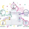 Mechanische Nähmaschine Lucznik Lena 2019 — einfaches mechanisches Modell, 16 Programme, 24 W, Freiarm, 4-Schritt-Knopfloch