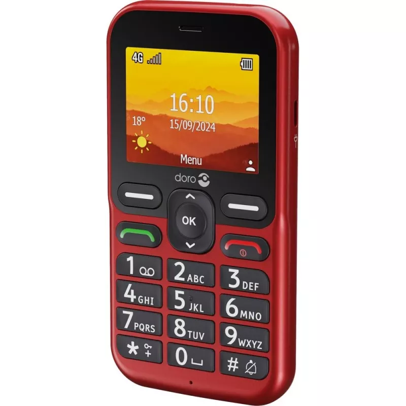 Doro Leva L10 4G, Großtastentelefon, Rot (380571)