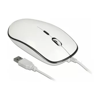 Maus DeLOCK 12532 Office beidhändig USB Type-A optisch 3200 DPI