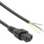 ACT Powercord C13 IEC Lock offenes Ende schwarz 4 m PC1026 230V 10A
