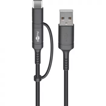 USB-Kabel Goobay 71892 Schwarz