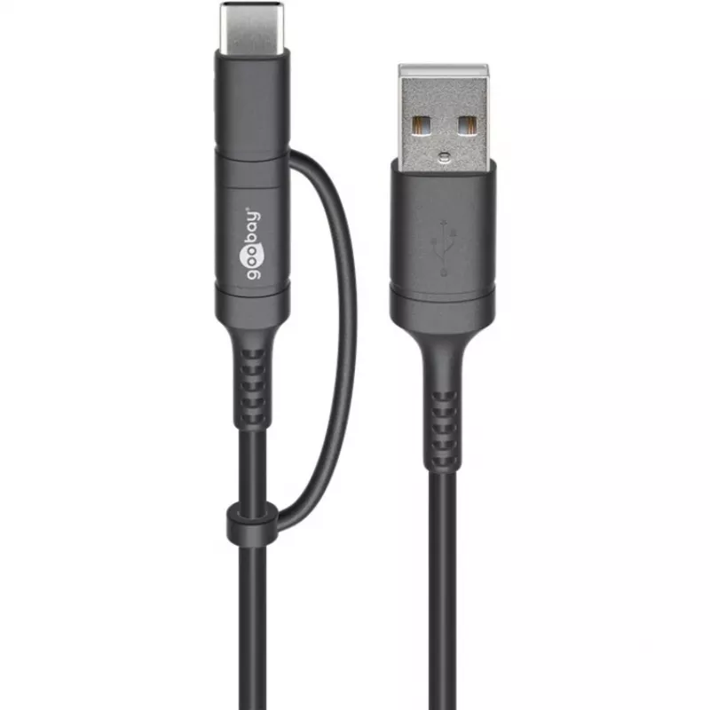 USB-Kabel Goobay 71892 Schwarz
