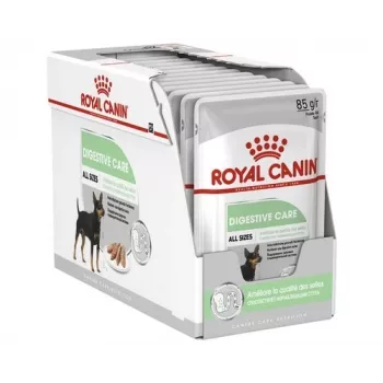 Nassfutter für Hunde Royal Canin Digestive Care Fleisch & Gemüse Portionsbeutel 12 x 85 g – ausgewachsene Hunde, Unterstützung der Verdauung