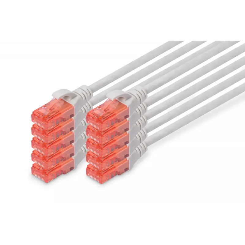 Patch Cord Digitus CAT 6 U/UTP LSZH 0,5m 10 Stück