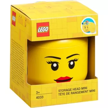 Storage-Head-Mini von Room Copenhagen – LEGO-kompatibler Aufbewahrungsbehälter 40331725, Copenhagen Girl Design