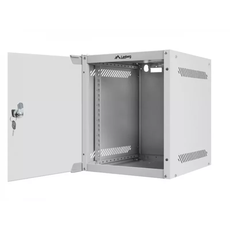 Wandmontage-Rack LANBERG WF10-2306-10S, 6U, 336×280×310 mm, grau, 20 kg
