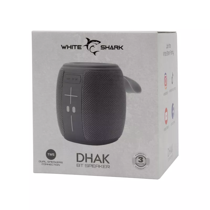 Tragbarer Lautsprecher White Shark GBT-888 Dhak Grau