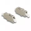 DeLOCK LWL-Kupplung LC Simplex Buchse auf LC Simplex Buchse OM1/OM2 beige