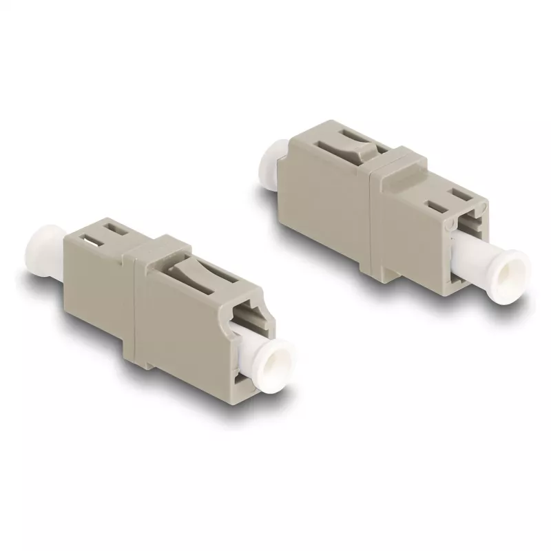 DeLOCK LWL-Kupplung LC Simplex Buchse auf LC Simplex Buchse OM1/OM2 beige