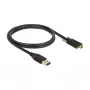 DeLOCK 83718 USB-Kabel USB 3.2 Gen 2 1m USB A USB C Schwarz