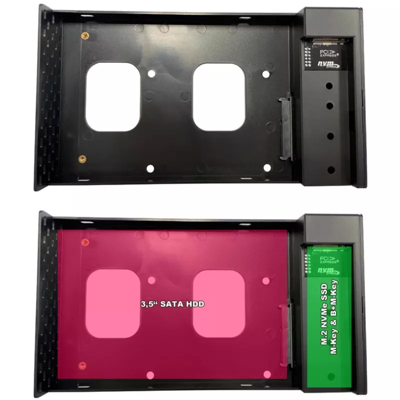 HDD-/SSD-Gehäuse LC-Power LC-DOCK-C-35-M2 3,5 Zoll USB Type-C 10 Gbit/s