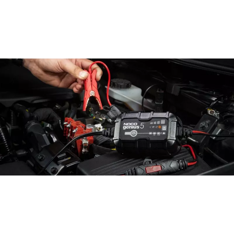 NOCO GENIUS5 5A Batterieladegerät für 6V/12V-Batterien mit Wartungs- und Entsulfatierungsfunktion