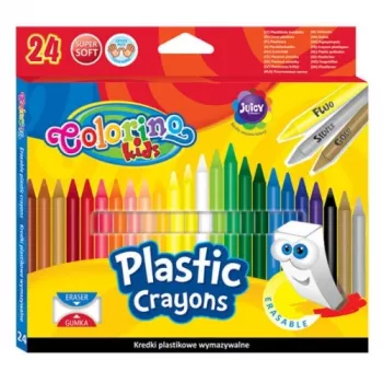 Colorino Kids ausradierbare Plastikmalfarben 24 Farben