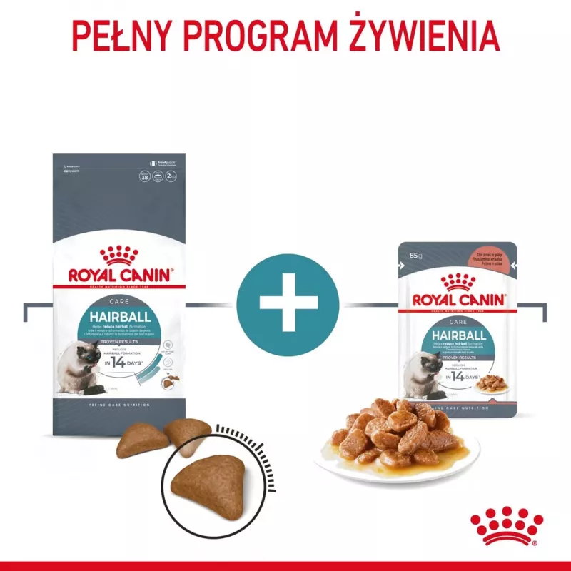Trockenfutter für Katzen Royal Canin Hairball Care Adult 2 kg – Huhn, 34% Protein, 15% Fett