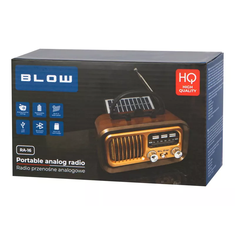 Tragbares analoges AM/FM-Radio RA16 Solar