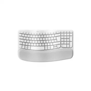 Logitech Wave Keys Tastatur Büro RF Wireless Bluetooth QWERTZ Deutsch Weiß