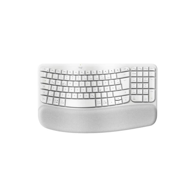 Logitech Wave Keys Tastatur Büro RF Wireless Bluetooth QWERTZ Deutsch Weiß