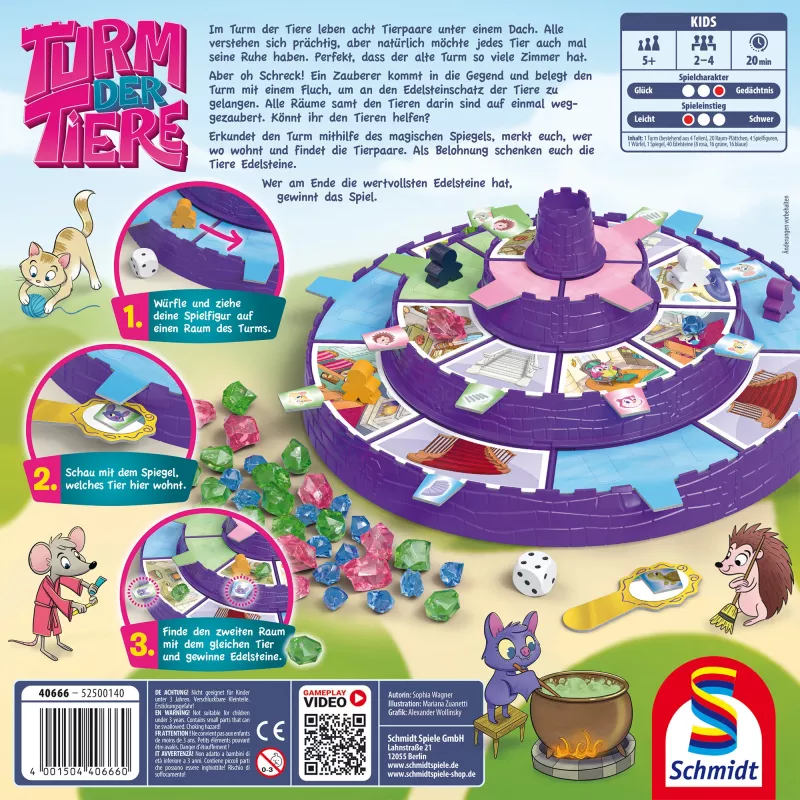 Schmidt Spiele Turm der Tiere, Brettspiel
