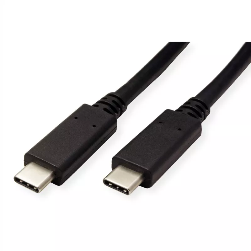 ROLINE USB3.2Gen2 Kabel PD 20V5A Typ C-C ST/ST 0,5 m - Kabel - Digital/Daten - 0,5 m (11.99.9057)