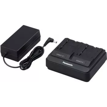 Panasonic AG-BRD50 - Ladegerät + Netzteil - 2 x Akku-Ladung - 4000 mA (AG-BRD50E)