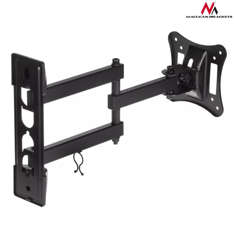 Wandhalterung für TV/Monitor MACLEAN MC-719, für Bildschirme bis 68,6 cm (27 Zoll), max. 15 kg, VESA 100x100, schwarz