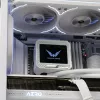 Flüssigkeits-CPU-Kühler Valkyrie VK-AIOV240W 240-mm-Radiator mit LCD