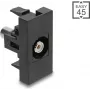 DELOCK Audio-Adapter Cinch-Buchse (RCA) auf Cinch-Buchse (RCA), 45°-Winkel, weiß, Modell 90958