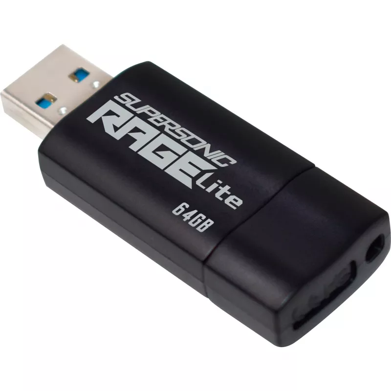 USB-Stick PATRIOT Supersonic Rage Lite 64 GB USB Typ-A 3.2 Gen 1, Schiebemechanismus, stoßfest