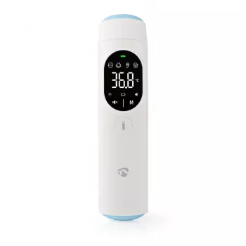 Nedis BTHTIR10WT digitales Körperthermometer Fernfühler-Thermometer Weiß Ohr, Stirn Sensor