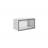 Offener Aufbewahrungsschrank Cama ROCO RO4 75/37/37 weiß/schwarz