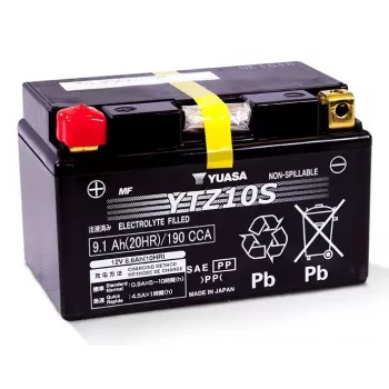 Yuasa YTZ10S Fahrzeugbatterie Versiegelte Blei-Säure (VRLA) 8,6 Ah 12 V Motorrad