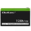 Qoltec 53062 AGM-Batterie | 12V | 7,2 Ah | max 108A