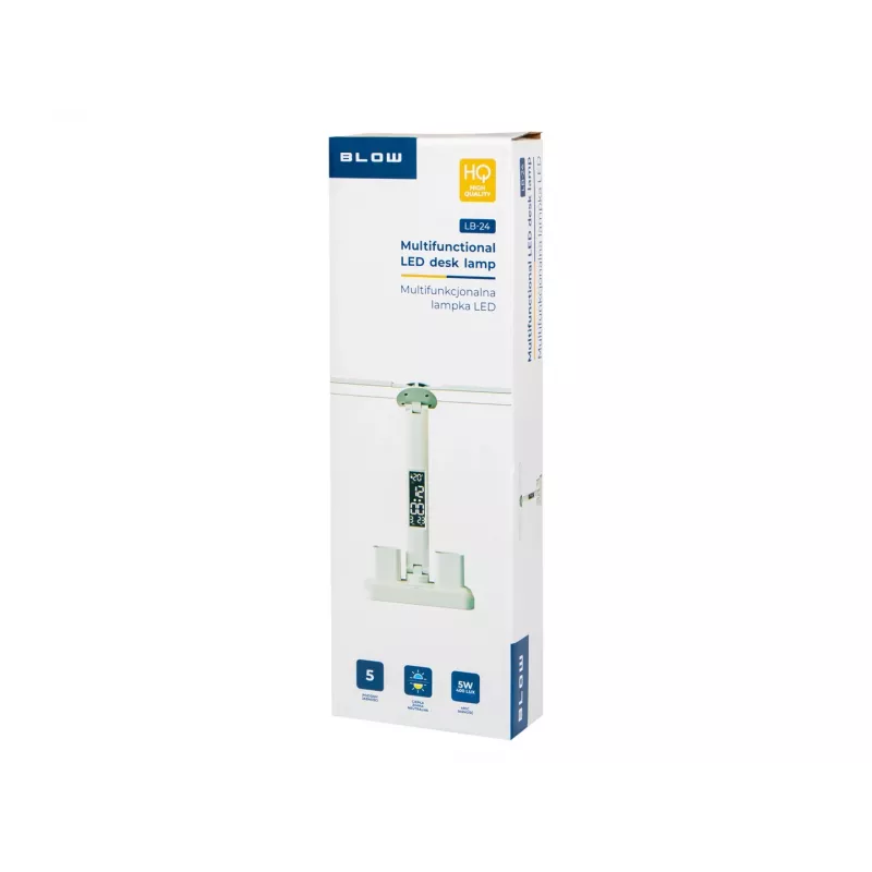 LB-24 LED-Schreibtischlampe mit Uhr
