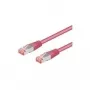 Netzwerkkabel Goobay CAT 6-100 RJ-45 SSTP 1m Magenta