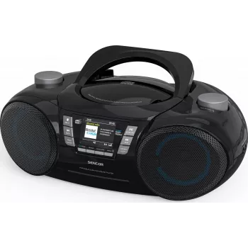 Tragbarer DAB+ CD/MP3/USB/SD Bluetooth-Player SENCOR SPT 6510DB — DAB+, Bluetooth 5.3, 16 W RMS, CD/USB/SD, 2,4 Zoll LCD
