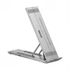 UNITEK VERSTELLBARER LAPTOP-STÄNDER + HUB