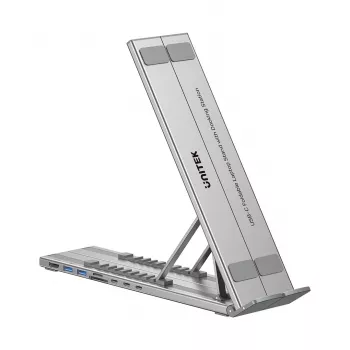 UNITEK VERSTELLBARER LAPTOP-STÄNDER + HUB