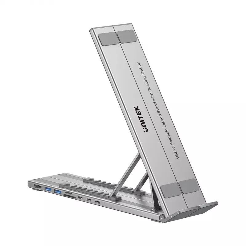 UNITEK VERSTELLBARER LAPTOP-STÄNDER + HUB