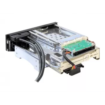 DeLOCK 5,25 Mobile Rack für 1 x 2,5 + 1 x 3,5 SATA HDD + 2 x USB3.0 Ports - mobiles Speicher-Rack - 6,4 cm, 8,9 cm (2.5, 8,90cm (3.5)) (47209)