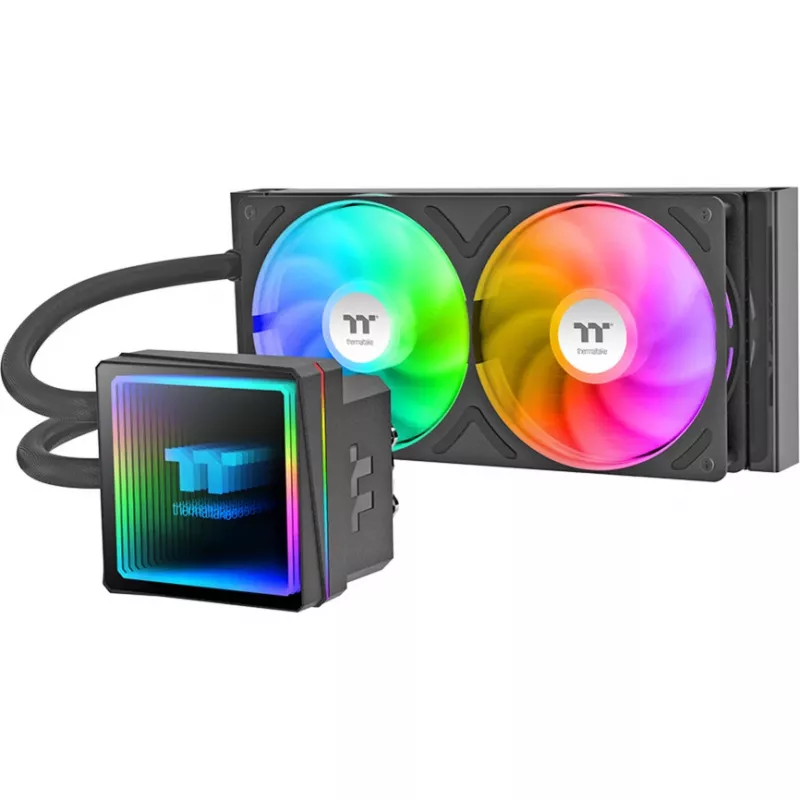Flüssig-CPU-Kühler THERMALTAKE TH240-S V3 ARGB Sync AIO Schwarz