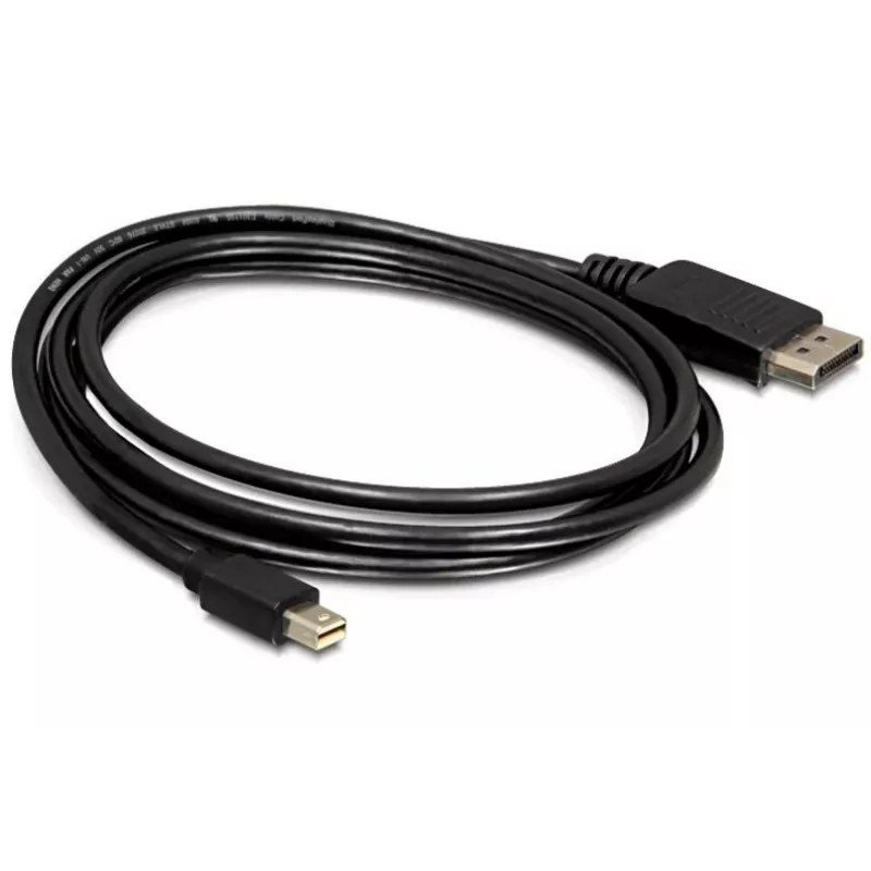 Kabel Mini DP/DP 1.2 DeLOCK 82438 2 m Schwarz