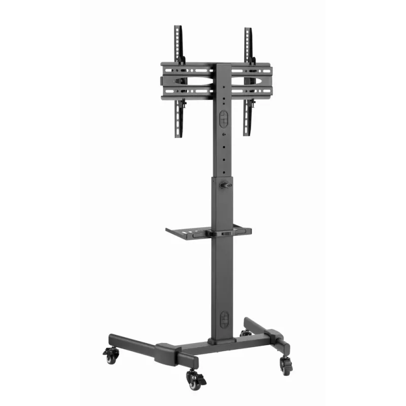 TV-Ständer GEMBIRD TVS-55T-01 für 32–55 Zoll Fernseher, Stahl, höhenverstellbar VESA 100x100–400x400, neigbar, Rollen, max. Belastung 35 kg