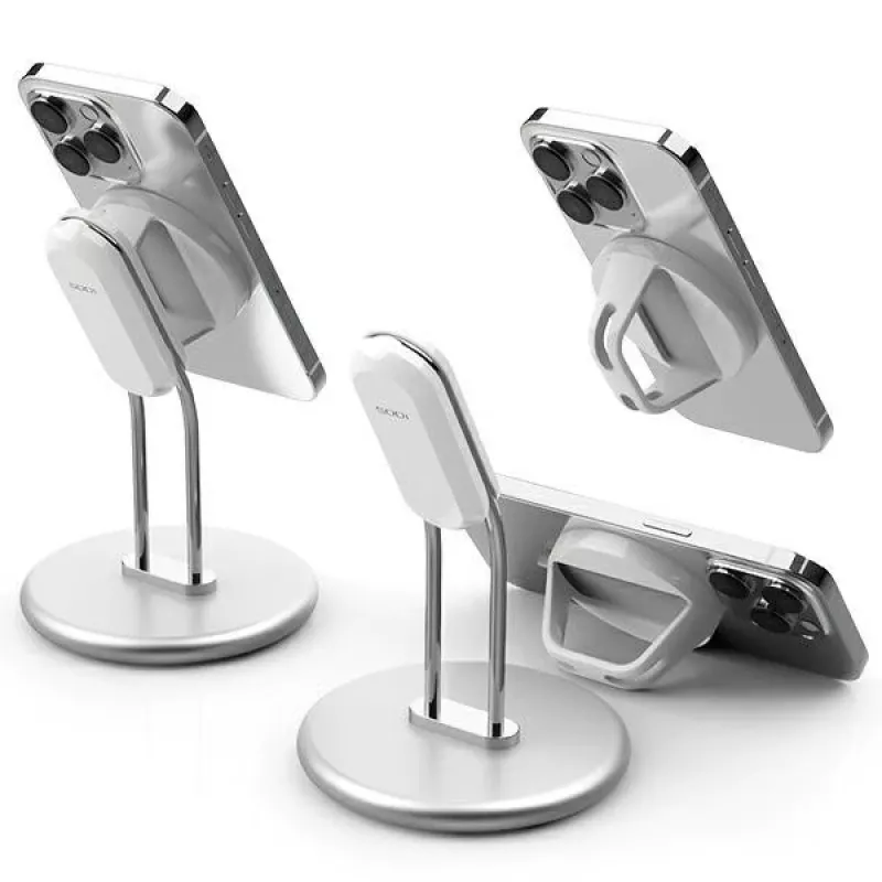 Telefonständer SODI SIM-300 Silber MagSafe – Desktop-Halterung für MagSafe-kompatibles iPhone